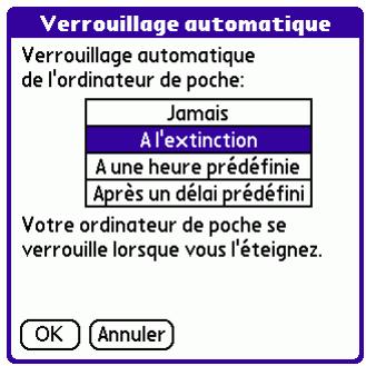 PALM TUNGSTEN T3 - Verrouillage de votre ordinateur de poche - 1