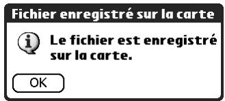 PALM TUNGSTEN T3 - Pour enregistrer une pièce jointe dans une carte d'extension : - 2