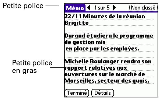 PALM TUNGSTEN T3 - Choix des polices - 3