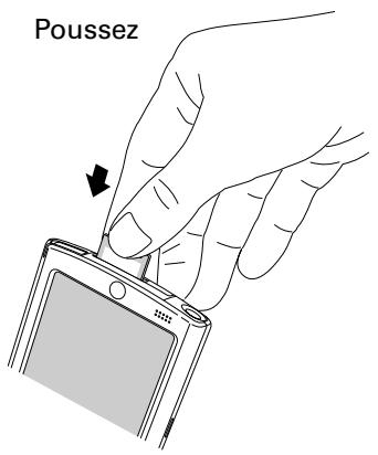 PALM TUNGSTEN T3 - Pour insérer une carte d'extension : - 2
