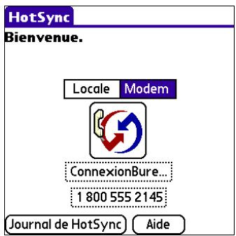 PALM TUNGSTEN T3 - Opérations hotSync par réseau - 1