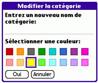 PALM TUNGSTEN T3 - Pour modifier une catégorie ou en créer une nouvelle : - 1