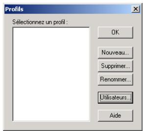 PALM TUNGSTEN T3 - Pour créer un profil utilisateur sur un ordinateur sous windows : - 1