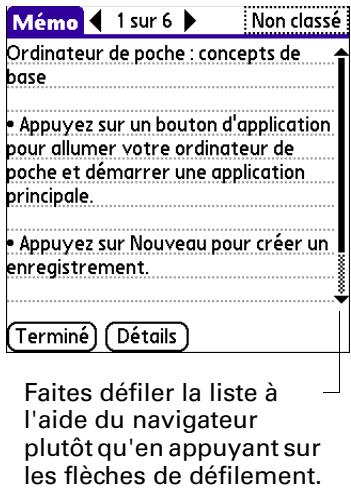 PALM TUNGSTEN T3 - Pour vous déplacer dans les boîtes de dialogue : - 1