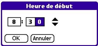PALM TUNGSTEN T3 - Heure de début - 1