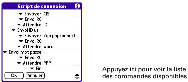 PALM TUNGSTEN T3 - Ajout d'un script de connexion - 1