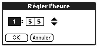 PALM TUNGSTEN T3 - Pour régler l'heure : - 1
