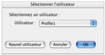 PALM TUNGSTEN T3 - Pour utiliser un profil pour une première opération hotsync sur macintosh : - 1