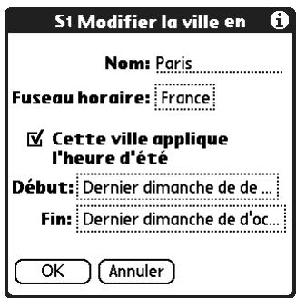 PALM TUNGSTEN T3 - Pour ajouter une ville : - 1