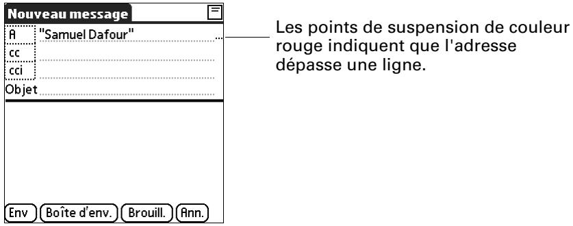 PALM TUNGSTEN T3 - Pour entrer l'adresse : - 3