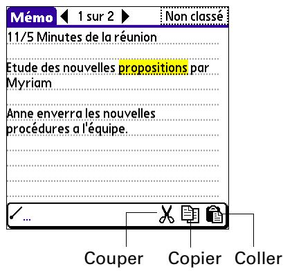PALM TUNGSTEN T3 - Commandes de menus graffiti 2 - 3