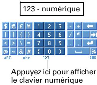 PALM TUNGSTEN T3 - Saisie de données à l'aide des claviers logiciels - 4