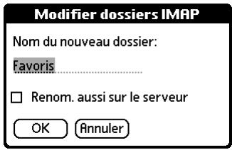 PALM TUNGSTEN T3 - Création et modification de dossiers de messagerie - 6