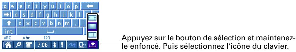 PALM TUNGSTEN T3 - Saisie de données à l'aide des claviers logiciels - 1
