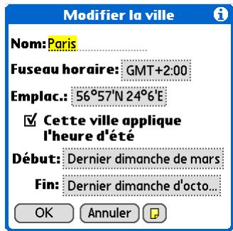 PALM TUNGSTEN T5 - Ajout de villes - 4