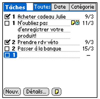 PALM TUNGSTEN T5 - Organisation de vos tâches - 2