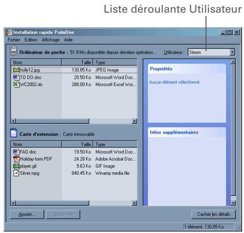 PALM TUNGSTEN T5 - Utilisation de la fenêtre installation rapide palmOne WINDOWS UNIQUEMENT - 1