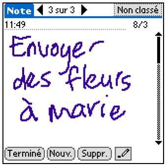 PALM TUNGSTEN T5 - Navigation dans les boîtes de dialogue - 1