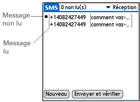 PALM TUNGSTEN T5 - Création et envoi d'un message texte - 1
