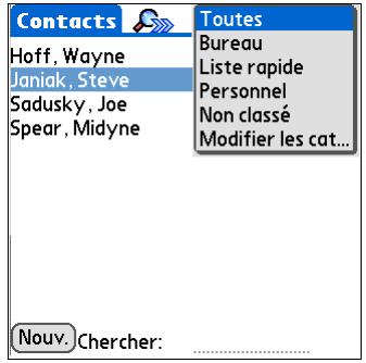PALM TUNGSTEN T5 - Ajout d'une catégorie - 2