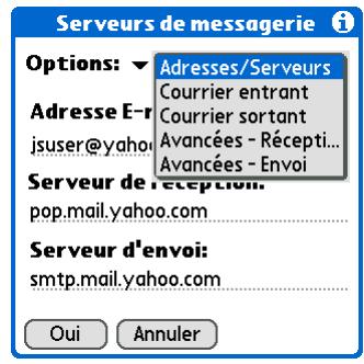 PALM TUNGSTEN T5 - Serveurs de messagerie 1 - 2