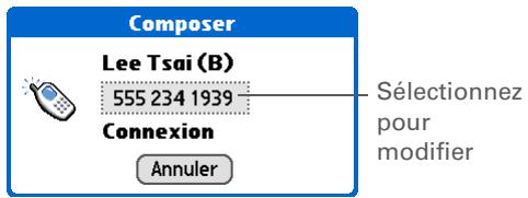PALM TUNGSTEN T5 - Utilisation de la numérotation automatique - 3