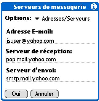 PALM TUNGSTEN T5 - Serveurs de messagerie 1 - 4
