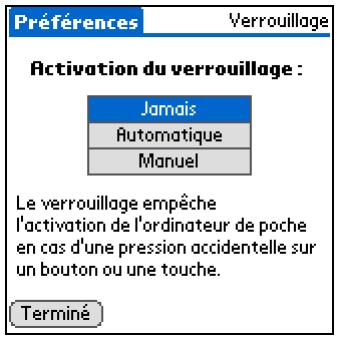 PALM TUNGSTEN T5 - Empêcher votre ordinateur de poche de s'allumer accidentellement - 1