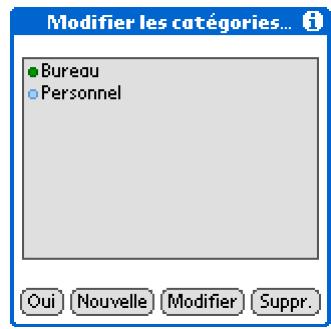 PALM TUNGSTEN T5 - Gestion des codes couleur - 3