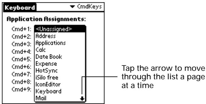 PALM ULTRA THIN KEYBOARD - Assigning applications to command key combinations - 2