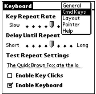 PALM ULTRA THIN KEYBOARD - Asignación de aplicaciones a combinaciones de teclas de comandos - 1