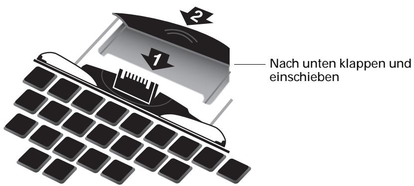 PALM ULTRA THIN KEYBOARD - So schließen Sie die Tastatur: - 1