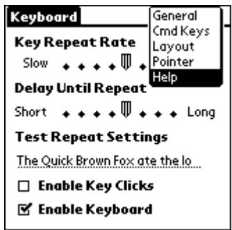 PALM ULTRA THIN KEYBOARD - Affichage des raccourcis clavier - 1