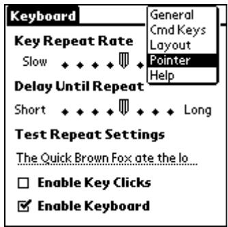 PALM ULTRA THIN KEYBOARD - Optimizing pointer functionality - 1