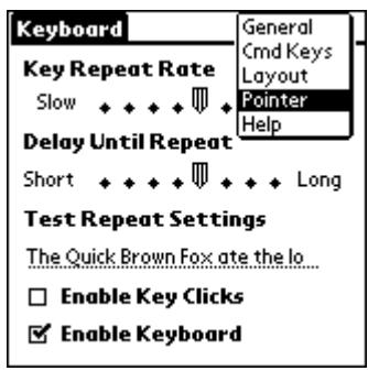 PALM ULTRA THIN KEYBOARD - Optimisation des fonctionnalités du pointeur - 1