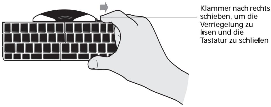 PALM ULTRA THIN KEYBOARD - So schließen Sie die Tastatur: - 2