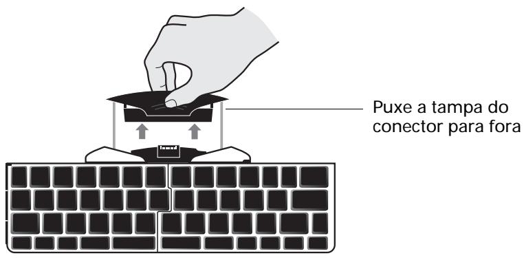 PALM ULTRA THIN KEYBOARD - Para fixar o computador de mao: - 1