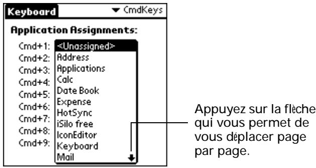 PALM ULTRA THIN KEYBOARD - Attribution d'applications à des combinaisons de touches de commande - 2