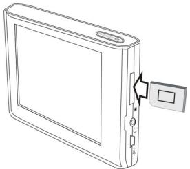 DANEW GS-130 - Insérer la carte mini SD - 1