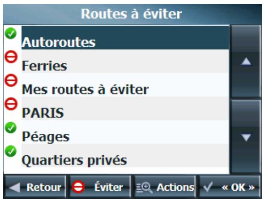 DANEW GS-260 - Routes à éviter - 2