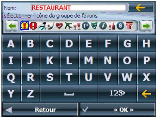 DANEW GS-260 - Création d'un groupe de favoris - 2