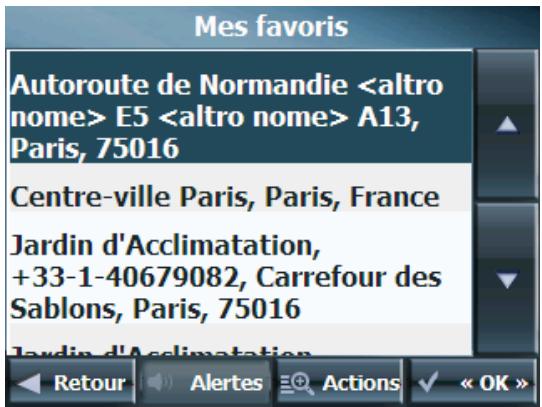 DANEW GS-260 - Navigation vers un emplacement favori - 3