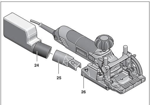 KRESS 800 FDF - Adapter for Connection with a Vacuum Cleaner - 1