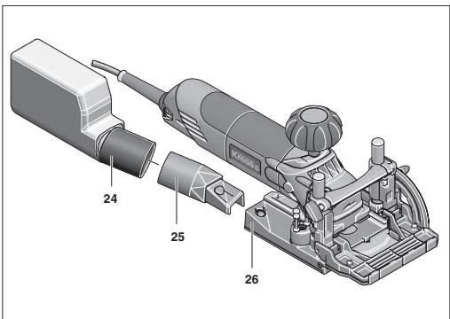 KRESS 800 FDF - Adattatore per l'attacco dell'aspirapolvere - 1