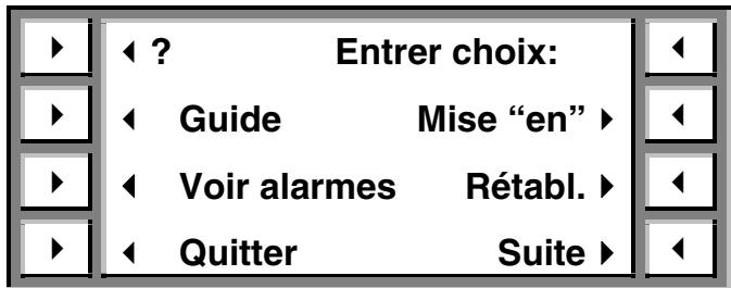 ADT FOCUS 200 PLUS - Menu d'Opération - 1