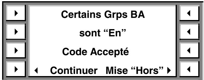 ADT FOCUS 200 PLUS - Mise hors fonction des Groupes BA - 1