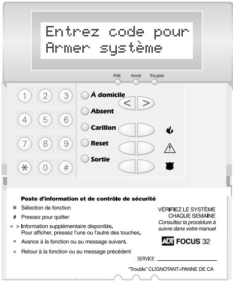 ADT FOCUS 32 - Témoin lumineux Programme - 1