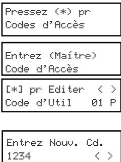 ADT PC 1555 - Codes d'accès supplémentaires - 1