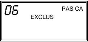 ADT SAFEWATCH PRO 2000 - Utilisation de la Touche 6 EXCLUSION - 1