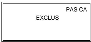 ADT SAFEWATCH PRO 2000 - Utilisation de la Touche 6 EXCLUSION - 2